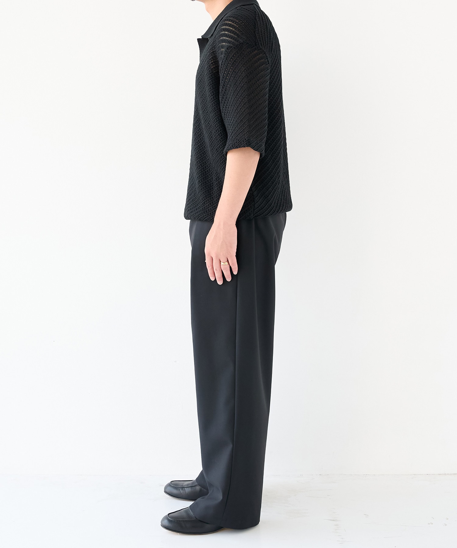 Non-Mulesed Summer Wool Slacks STUDIOUS