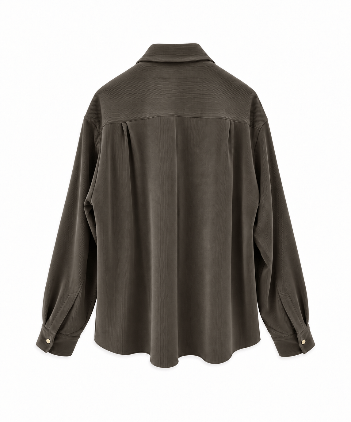 別注 Cord Pique Chin Tab Long Sleeve Shirt CULLNI