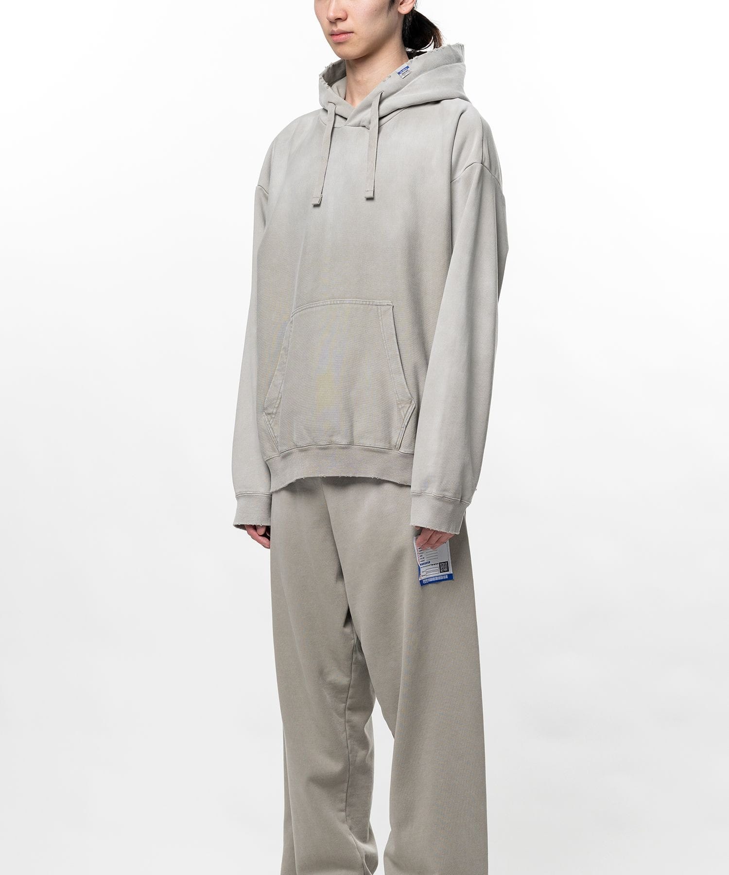 FRENCH TERRY DISTRESSED HOODIE in・stru(men-tal)