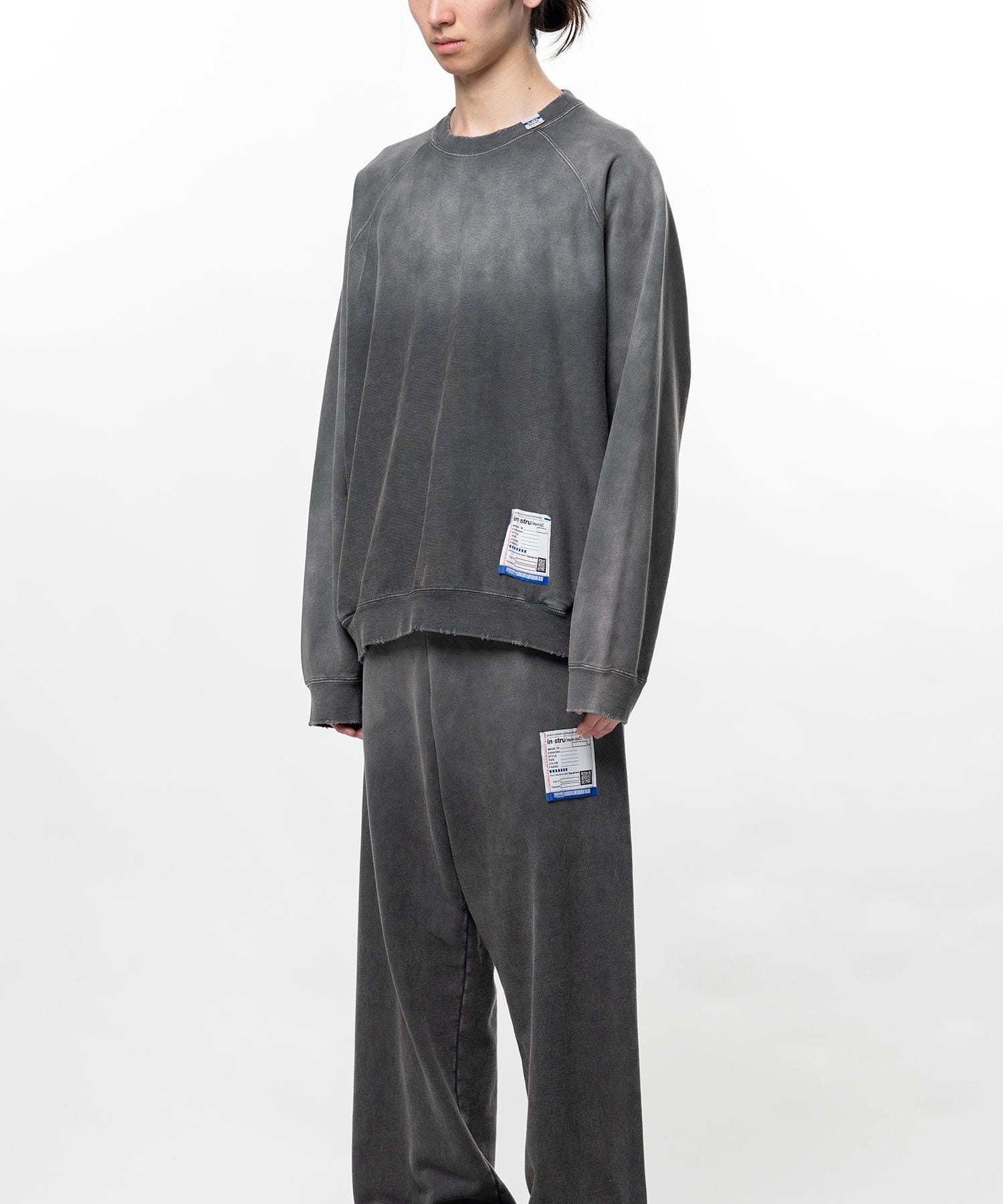 FRENCH TERRY DISTRESSED PULLOVER in・stru(men-tal)