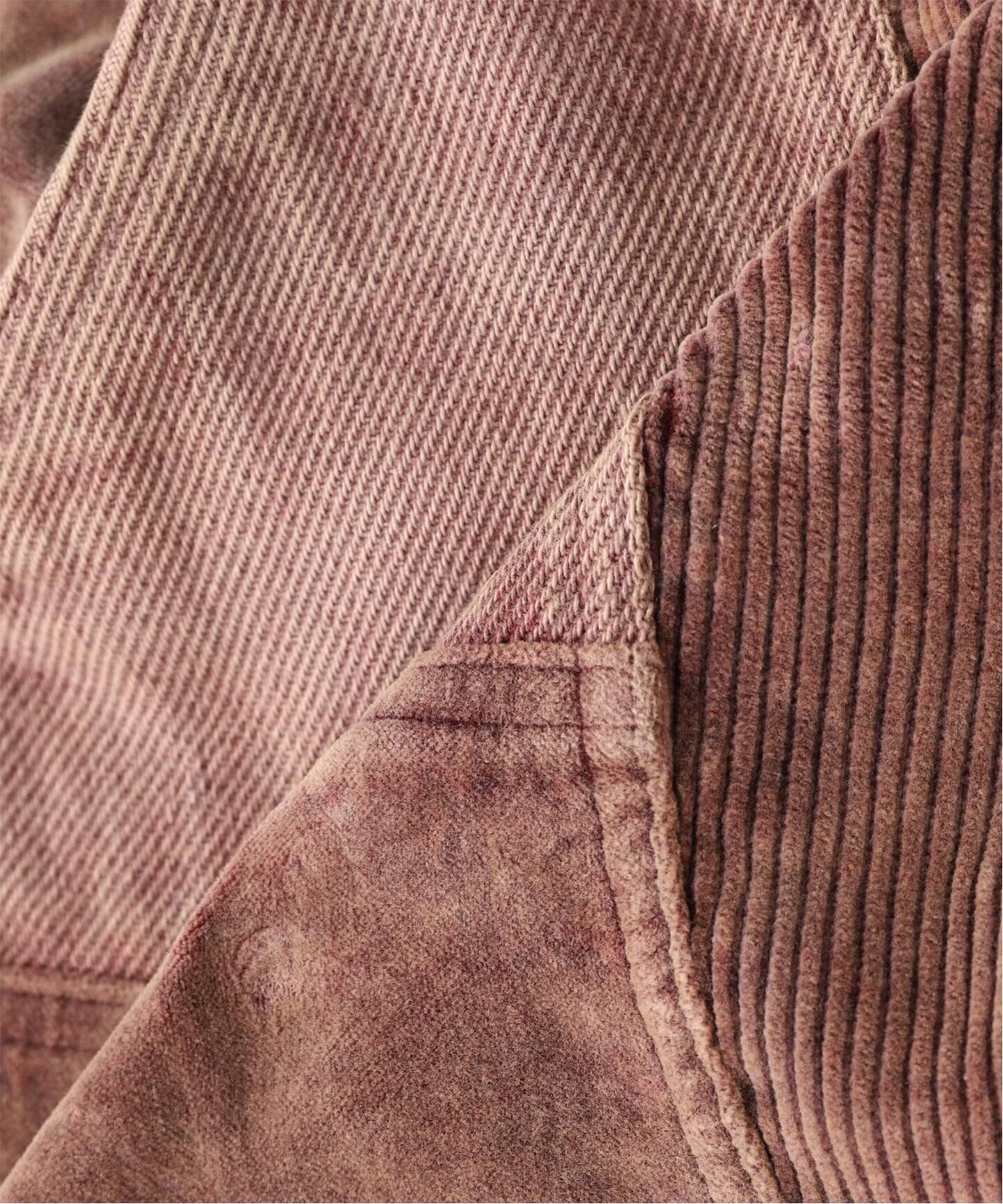 UNEVEN DYED DOUBLE KNEE PANTS SUGARHILL