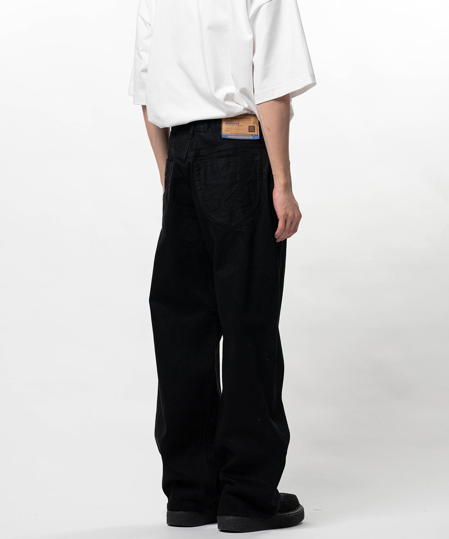 ONE WASHED SELVAGE DENIM BAGGY PANTS in・stru(men-tal)
