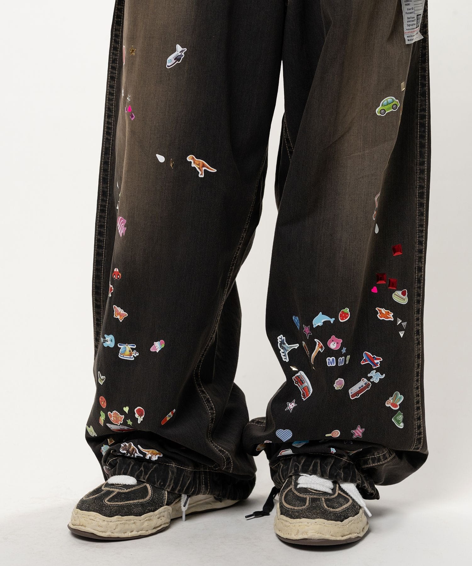 BAKER JEANS w STICKER Maison MIHARA YASUHIRO