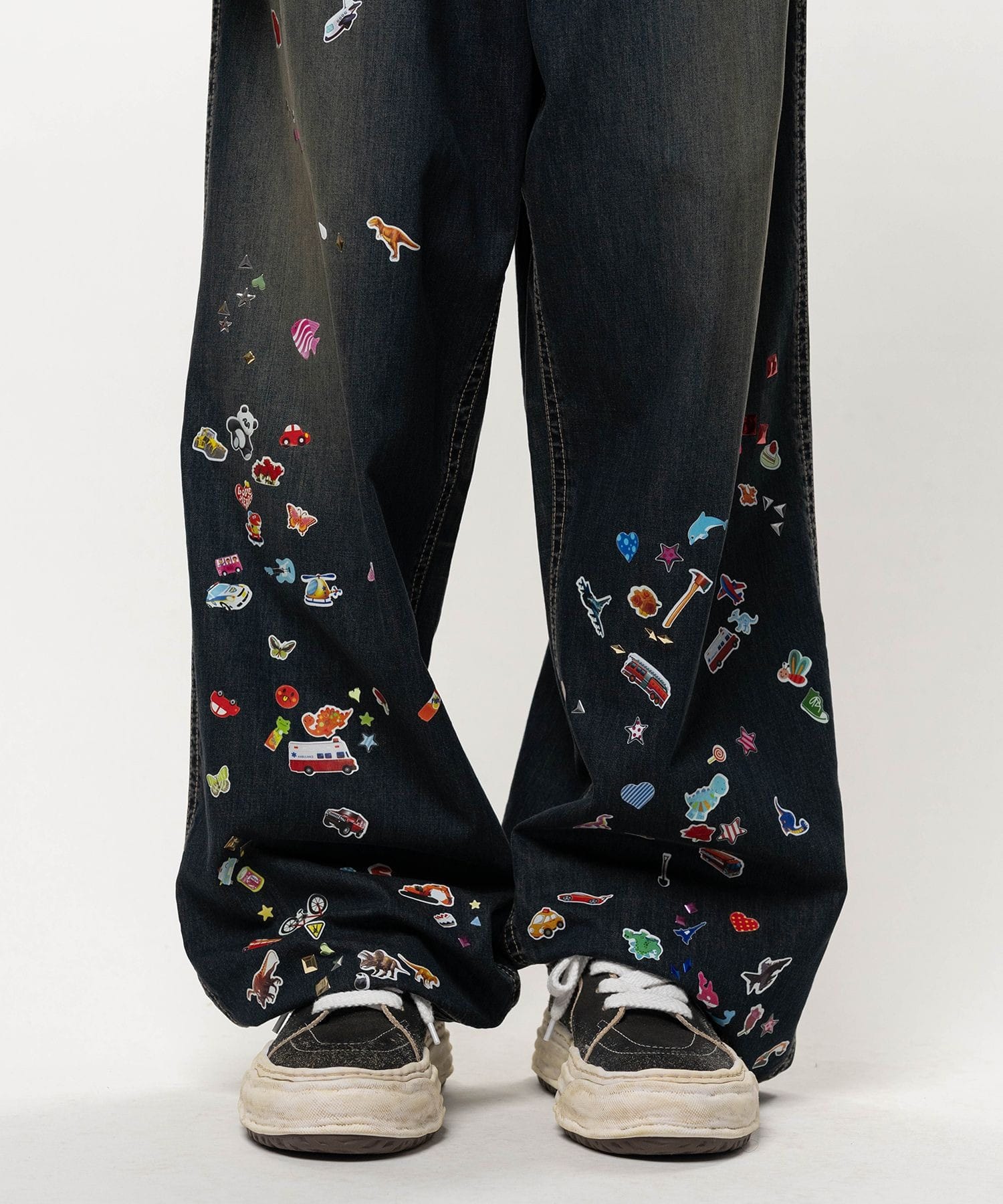 BAKER JEANS w STICKER Maison MIHARA YASUHIRO