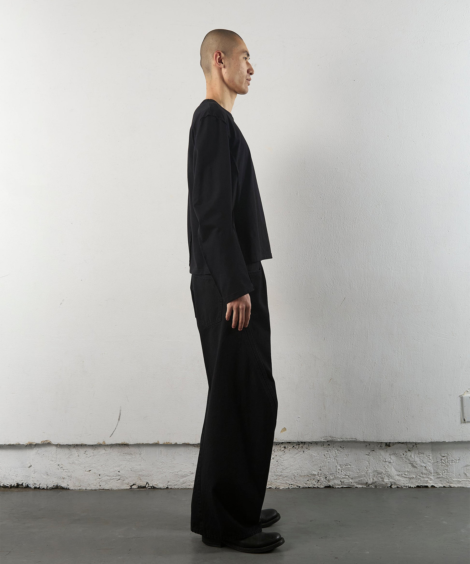 3D TWISTED WIDE LEG JEANS NVRFRGT