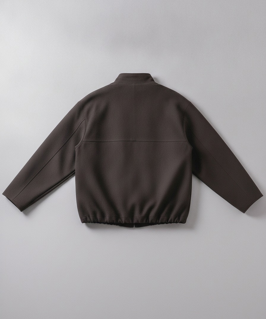 LEATHER FRONT ZIP BLOUSON ENCOMING