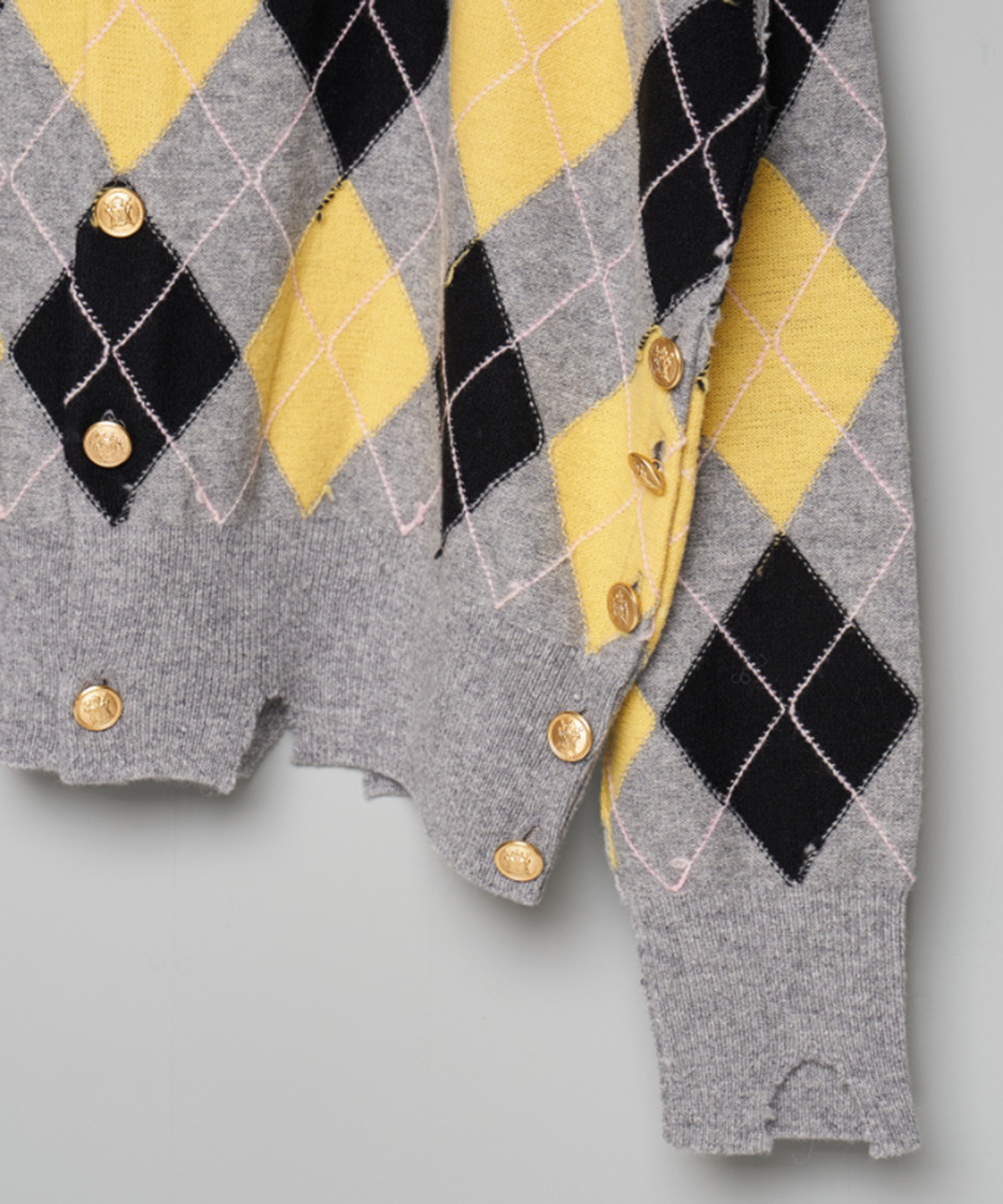 DIAMOND SCRAPED CARDIGAN MASU