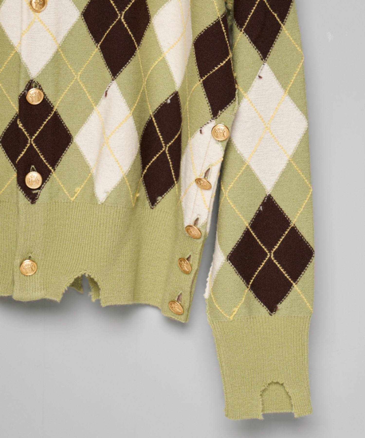 DIAMOND SCRAPED CARDIGAN MASU