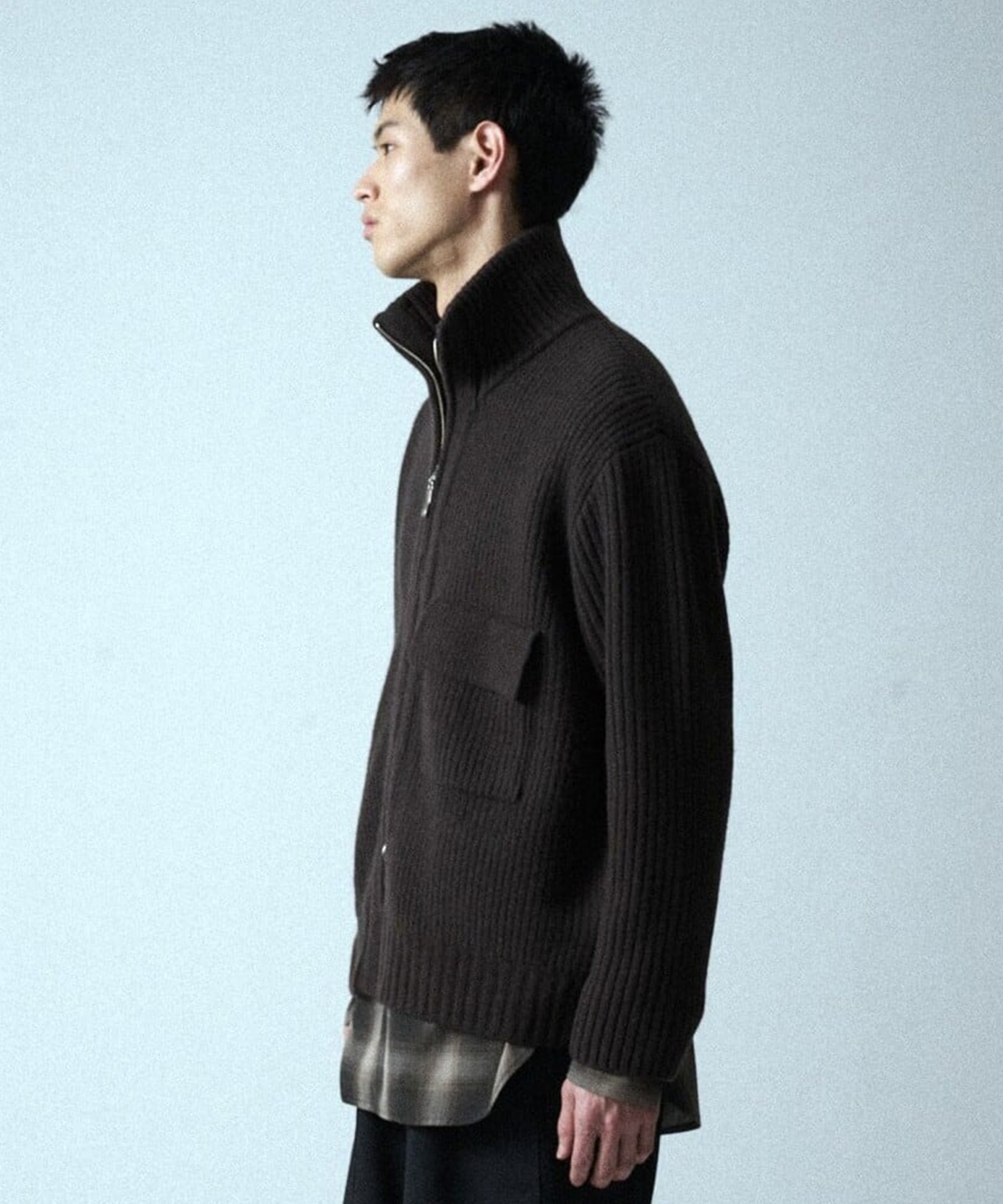 ZIP High Neck Drivers Knit UJOH HOMME