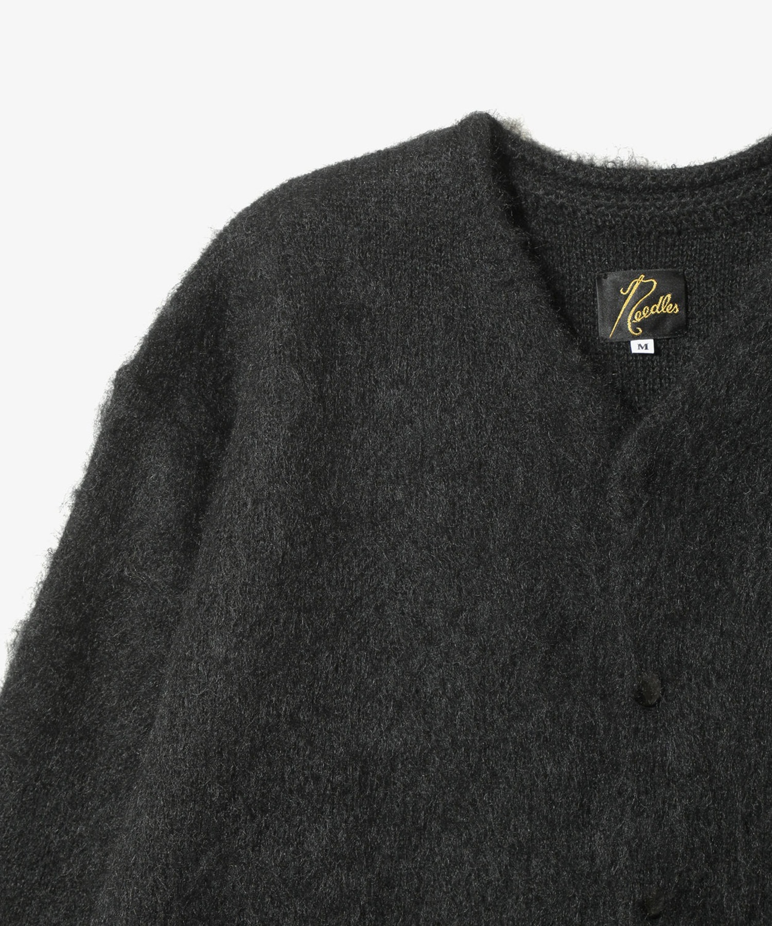Mohair Crew Neck Cardigan - Solid NEEDLES