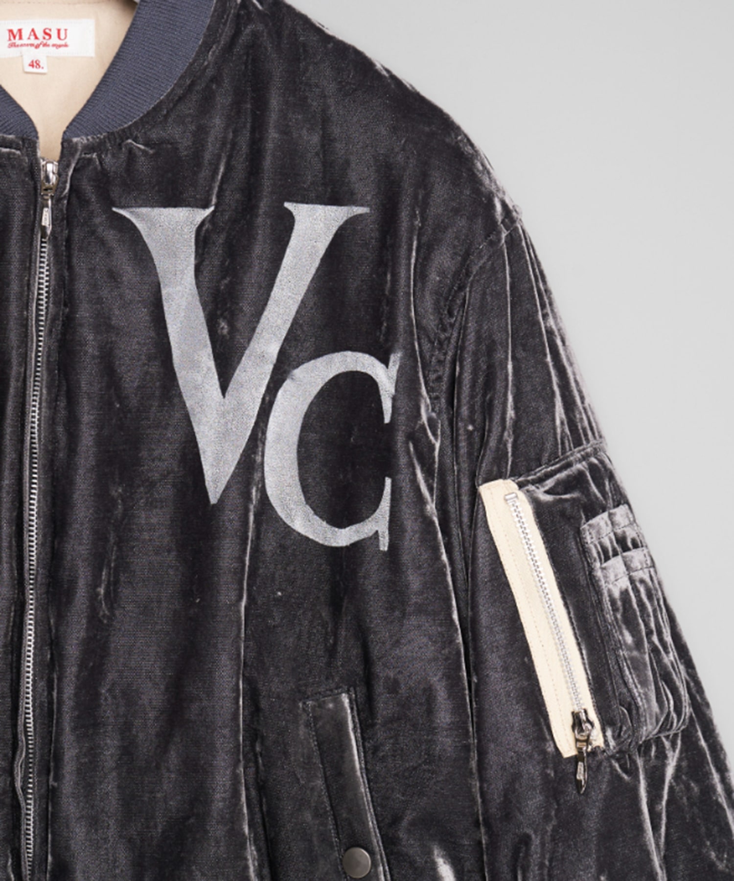 VC VELVET PUFFER BOMBER JACKET MASU
