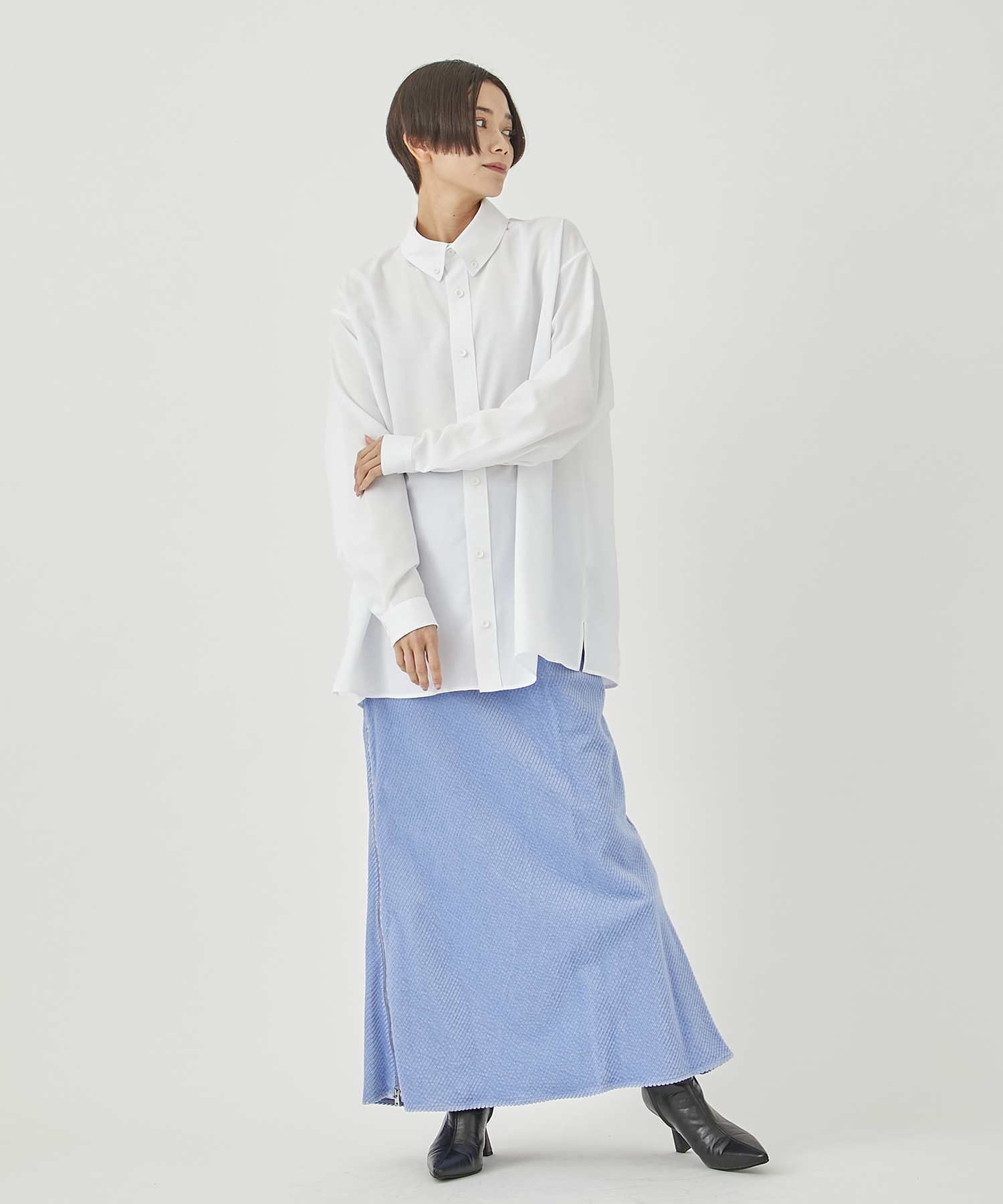 CORDUROY MARMAID SKIRT CINOH