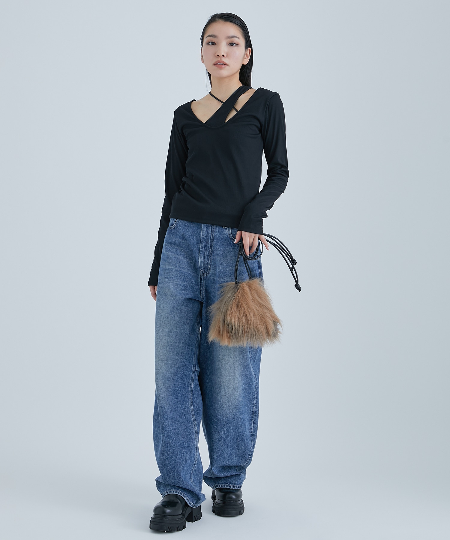 Vegan Fur Purse Bag STUDIOUS