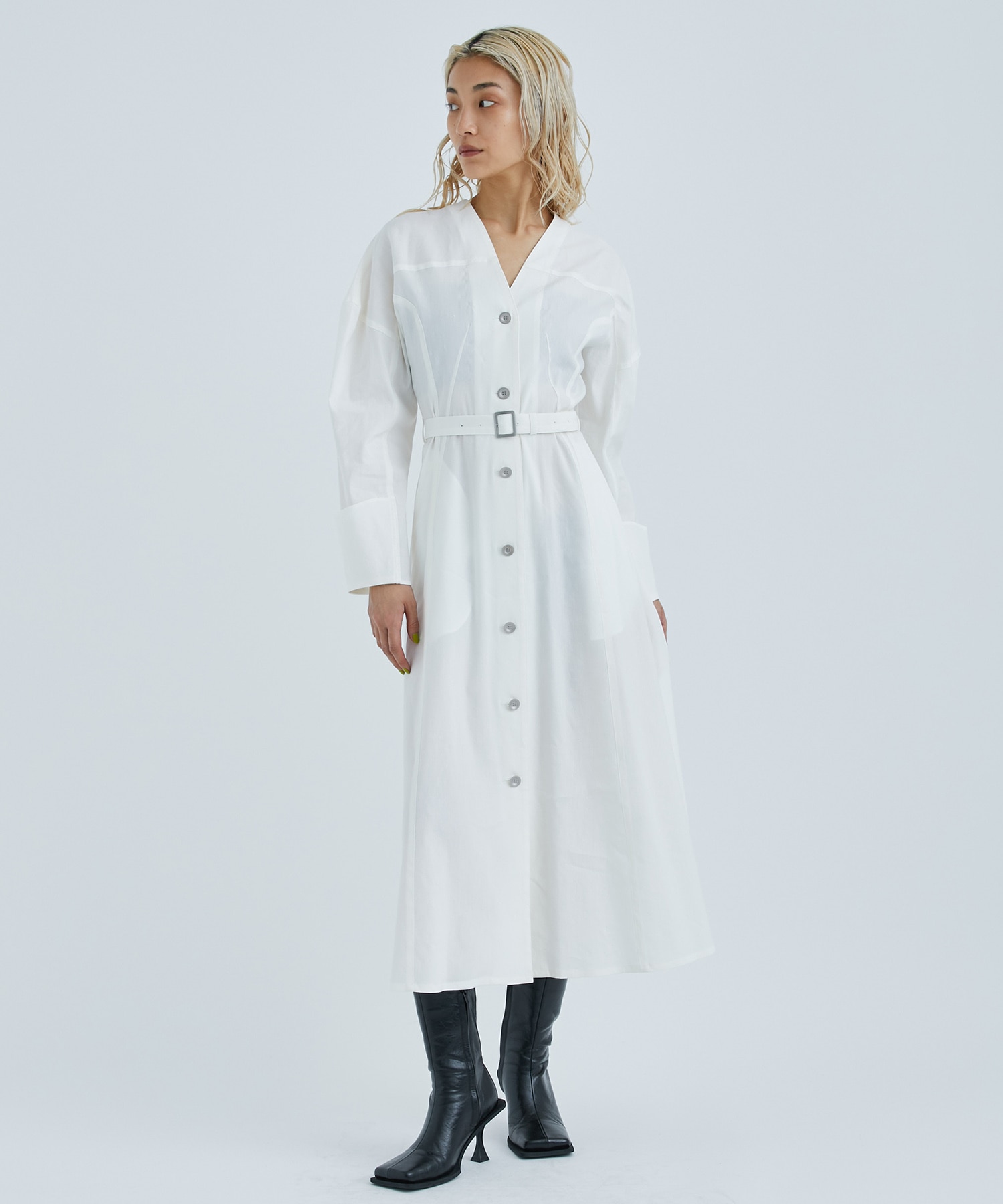 Sybil shirt dress WH AKIRANAKA