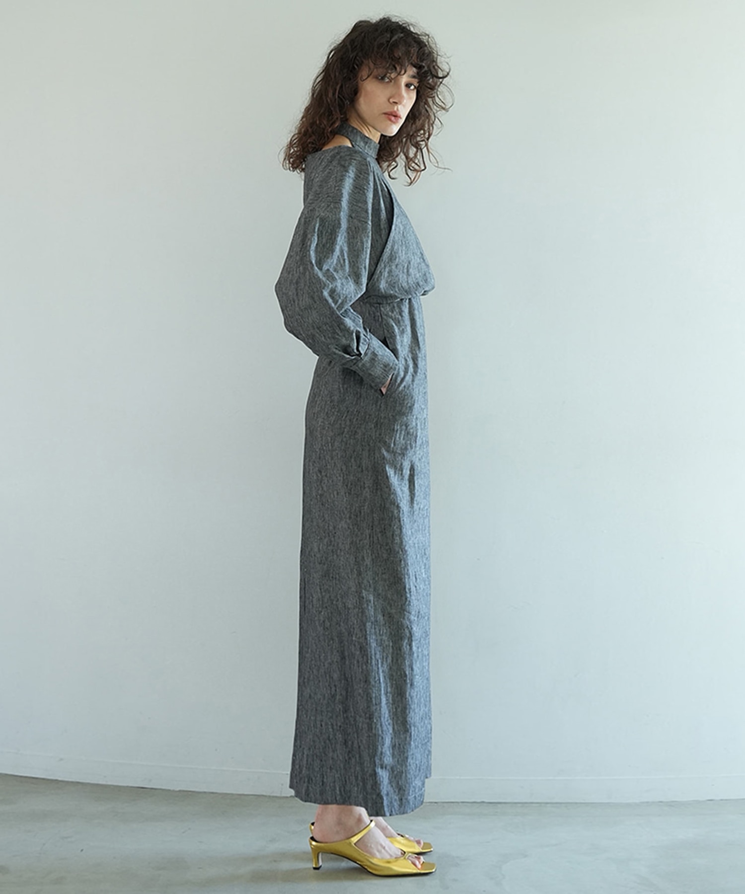 HALTER LAYERED ONEPIECE CLANE