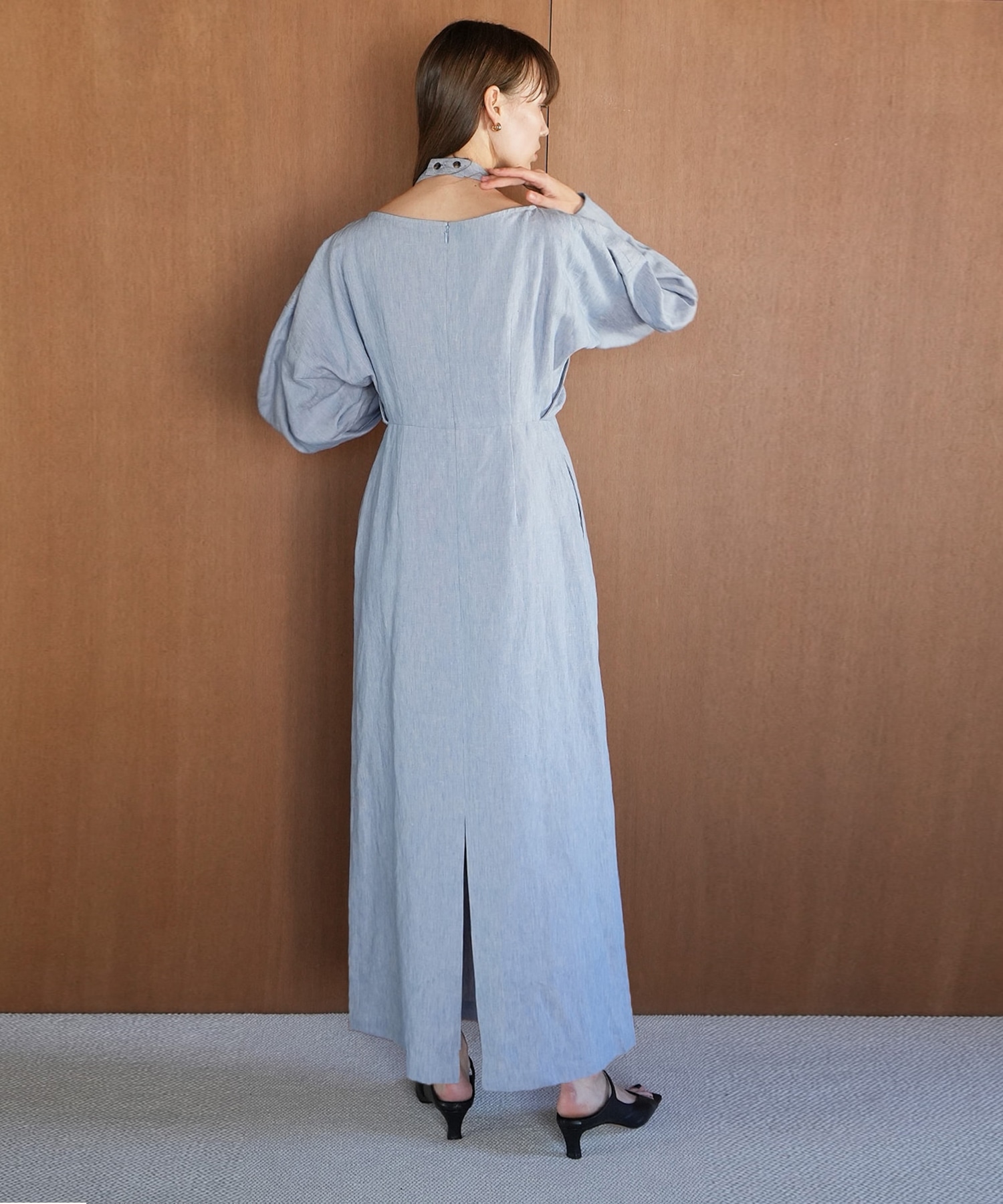 HALTER LAYERED ONEPIECE CLANE