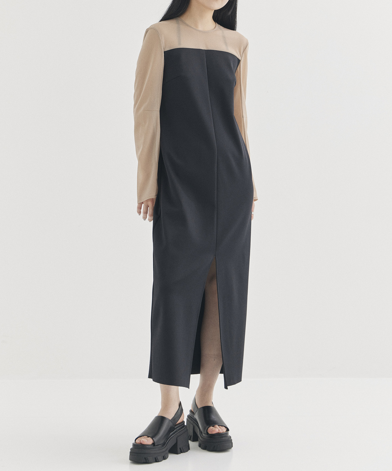 NEW SCUBA JERSEY BACK OPEN DRESS THINGS THAT MATTER