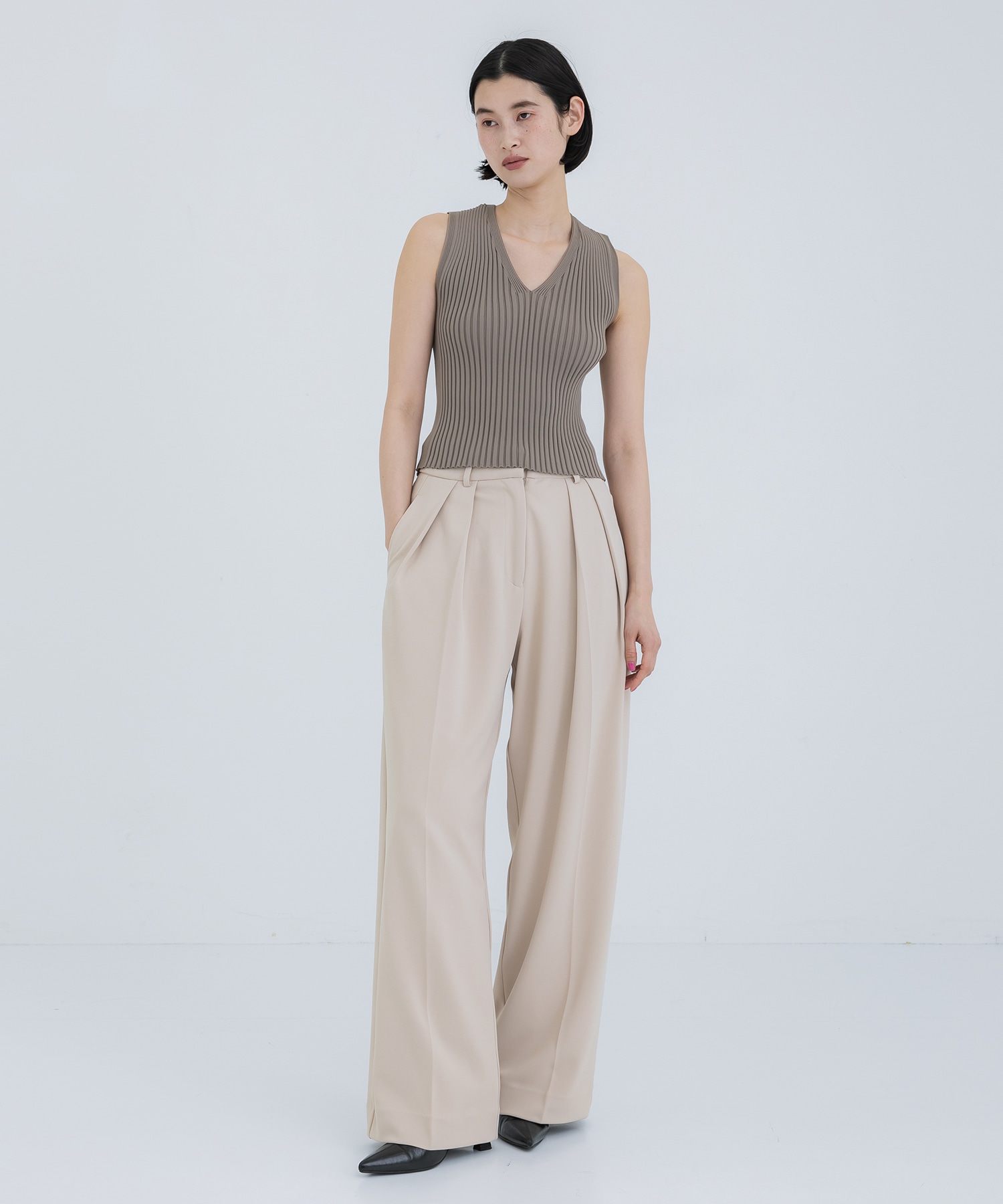 Eco-Vneck knit IIROT