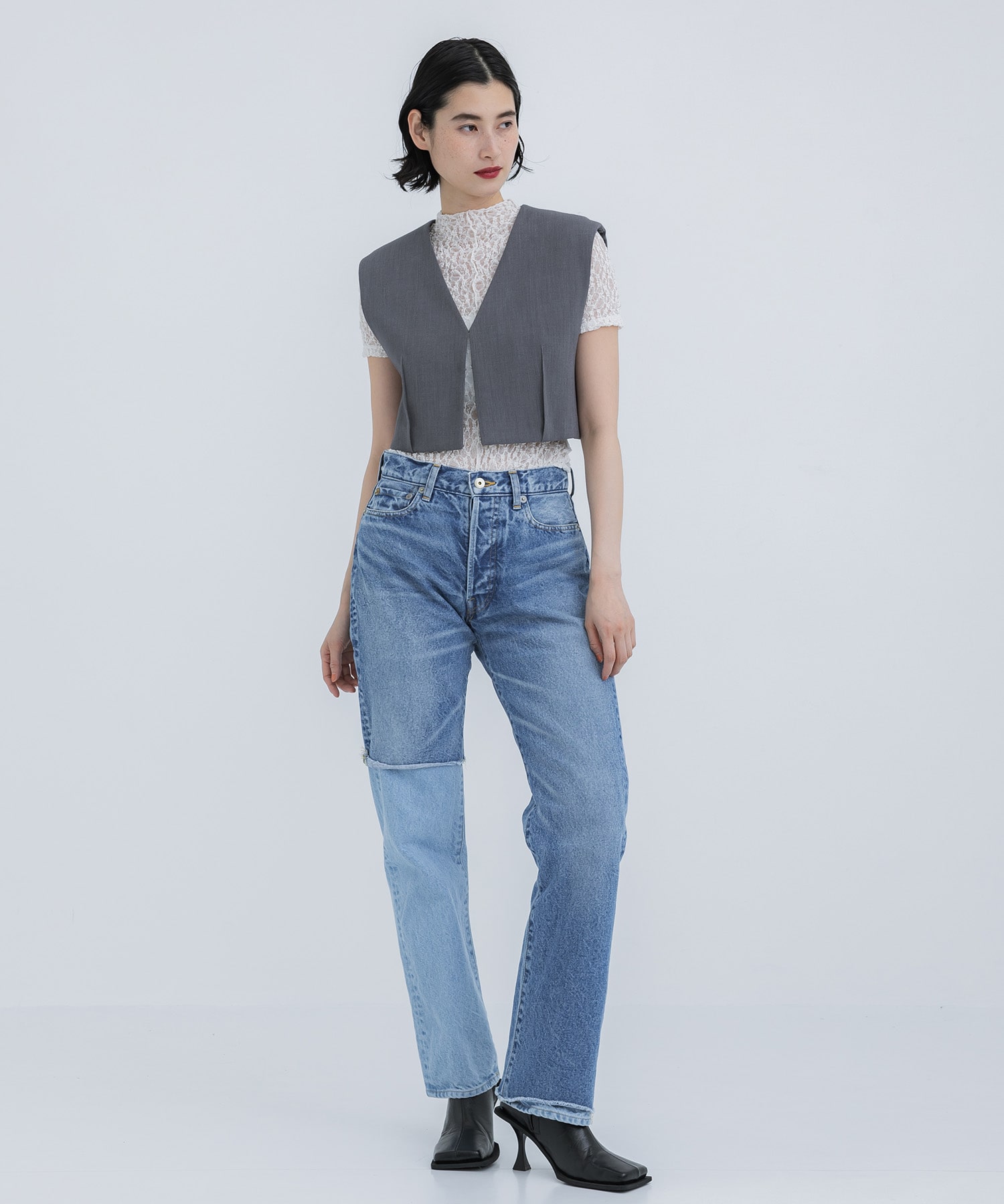 Straight Layered Denim INSCRIRE
