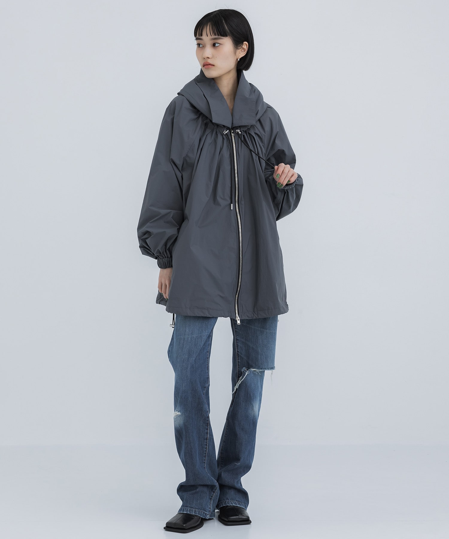 NYLON HOODIE BLOUSON CINOH