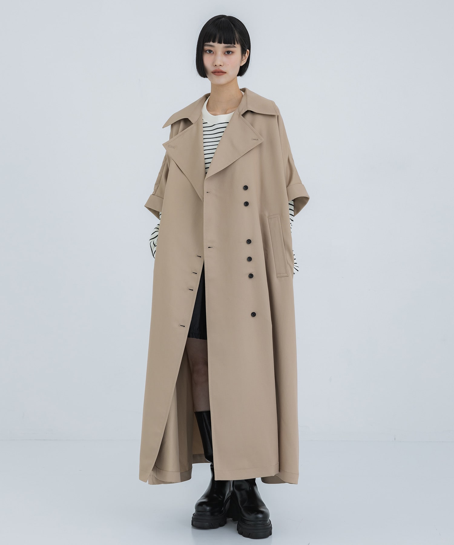 TRENCH MULTI WAY LONG VEST AMERI