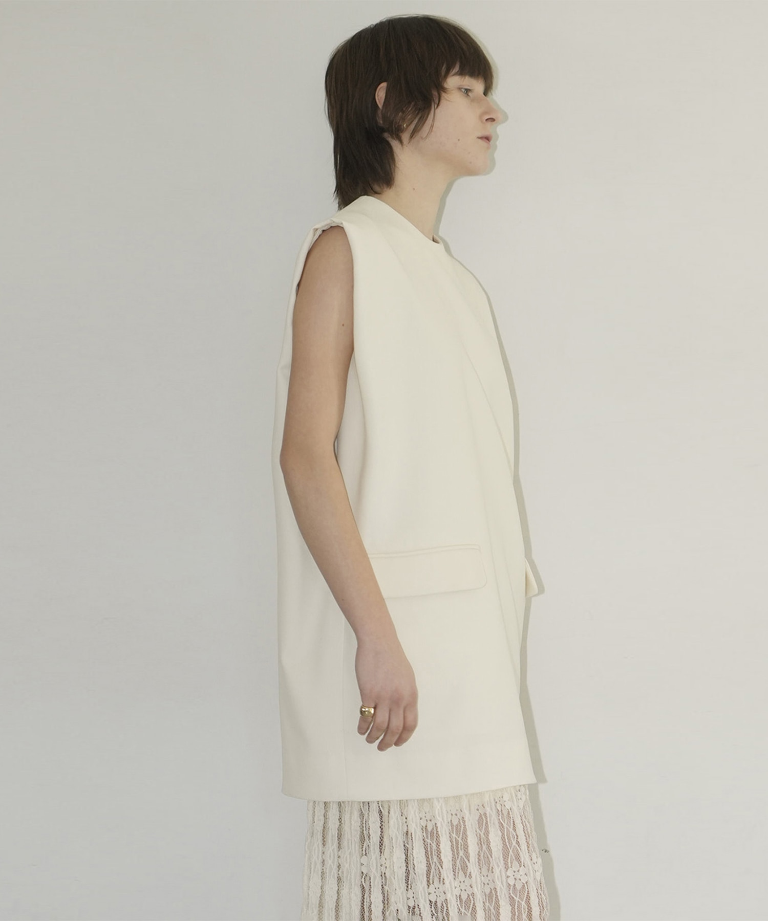 SLEEVELESS LONG COCOON TOPS CLANE