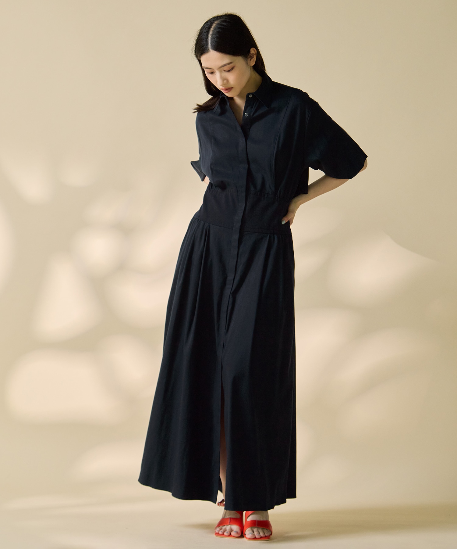 Corset Detail Shirt Dress STUDIOUS