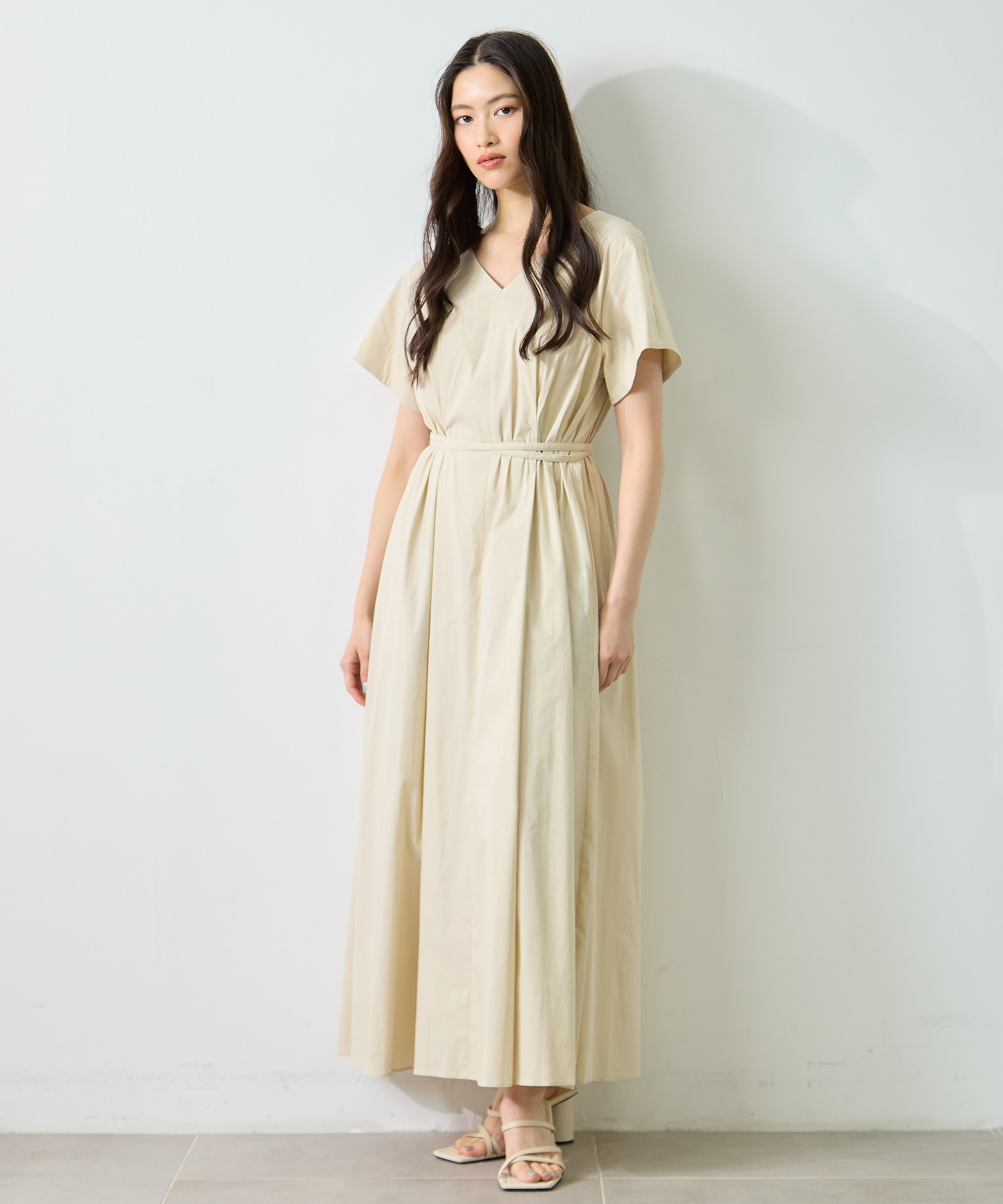 V-Neck Flare Dress STUDIOUS
