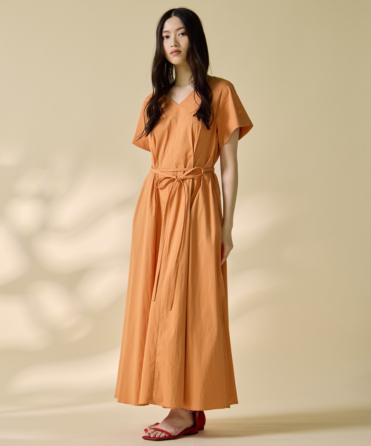 V-Neck Flare Dress STUDIOUS