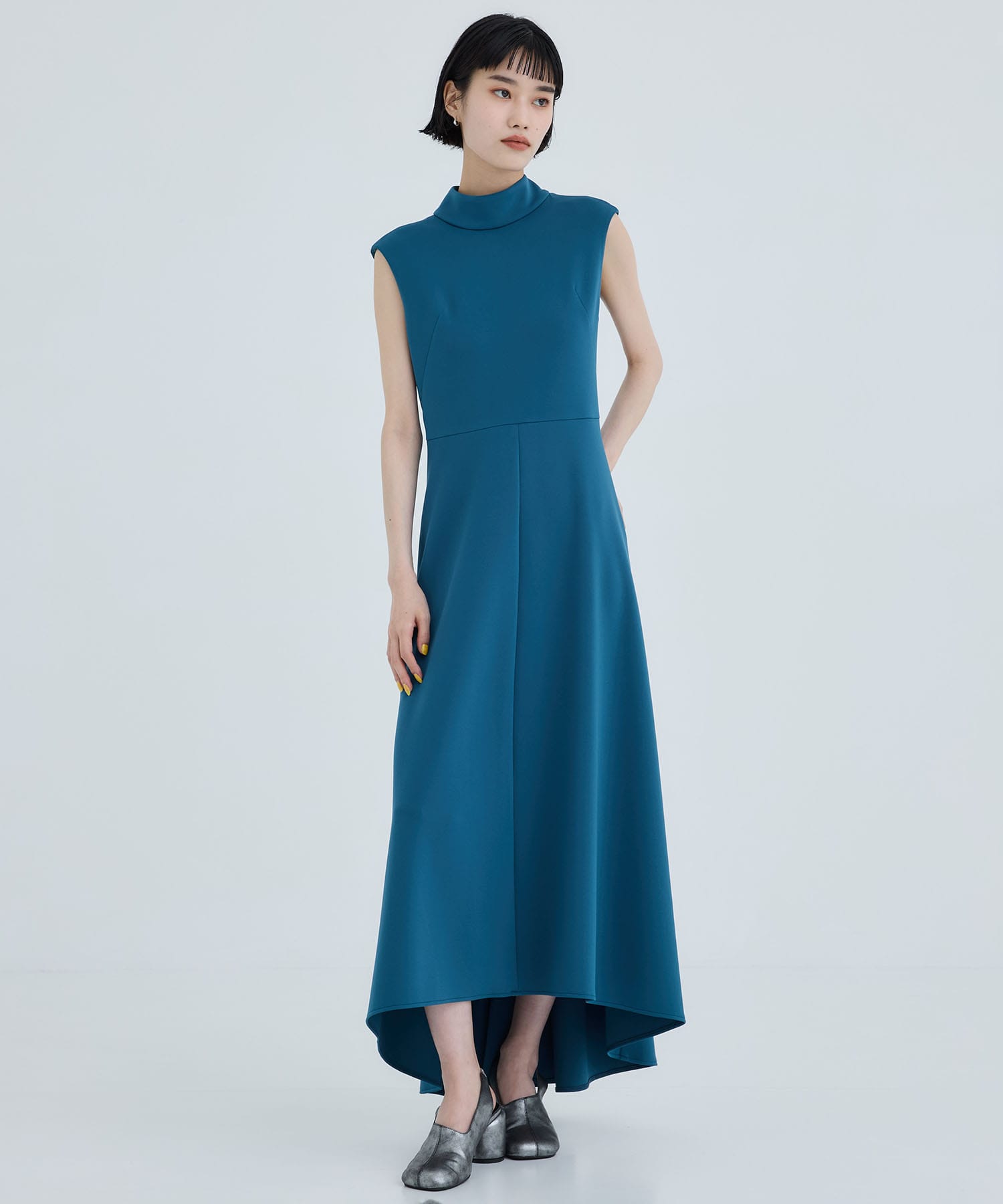 SPONDISH JERSEY LONG FLARE DRESS THINGS THAT MATTER