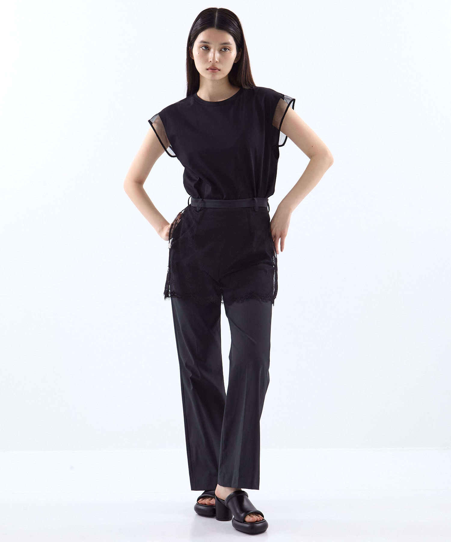 別注China ribbon no sleeve T-shirt tanakadaisuke