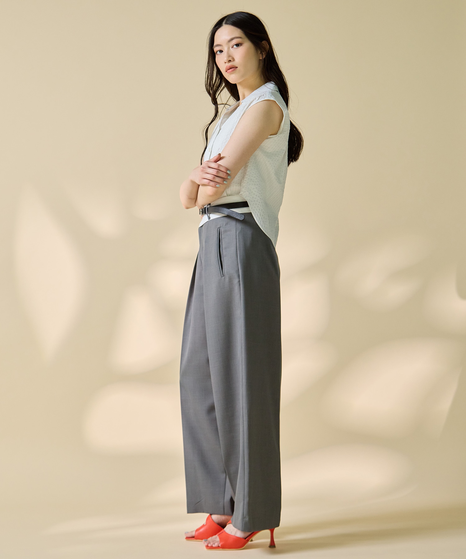 Asymmetric Front Trousers STUDIOUS