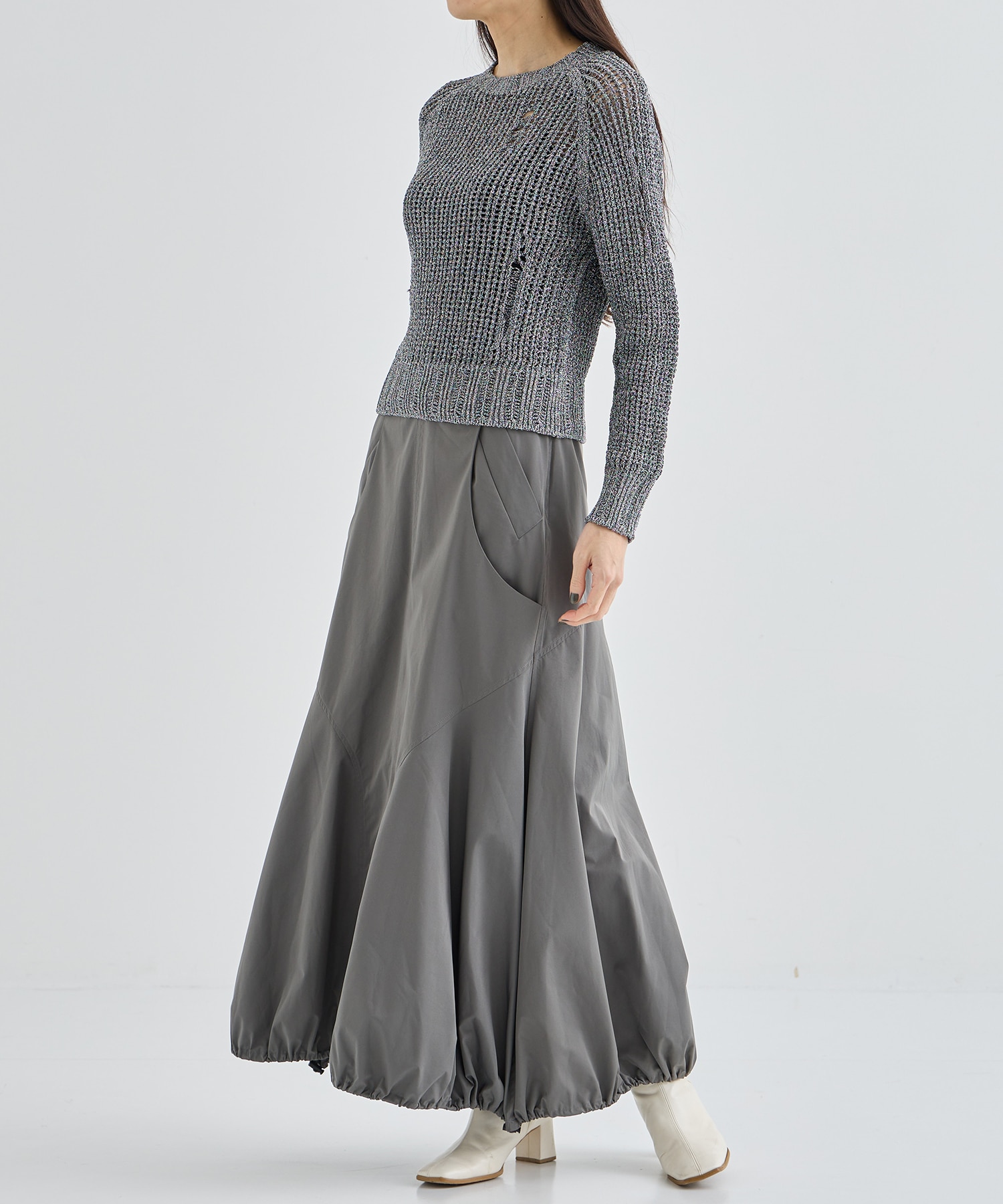 shiny seamless knit ODAKHA