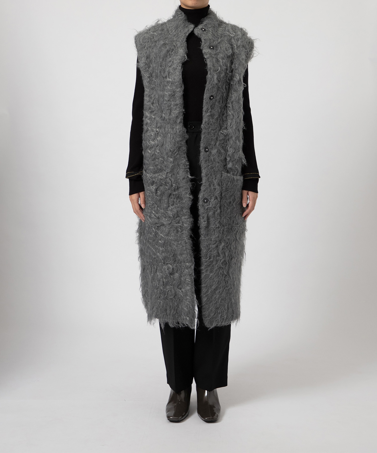 SUPER BRUSHED LONG VEST AMERI