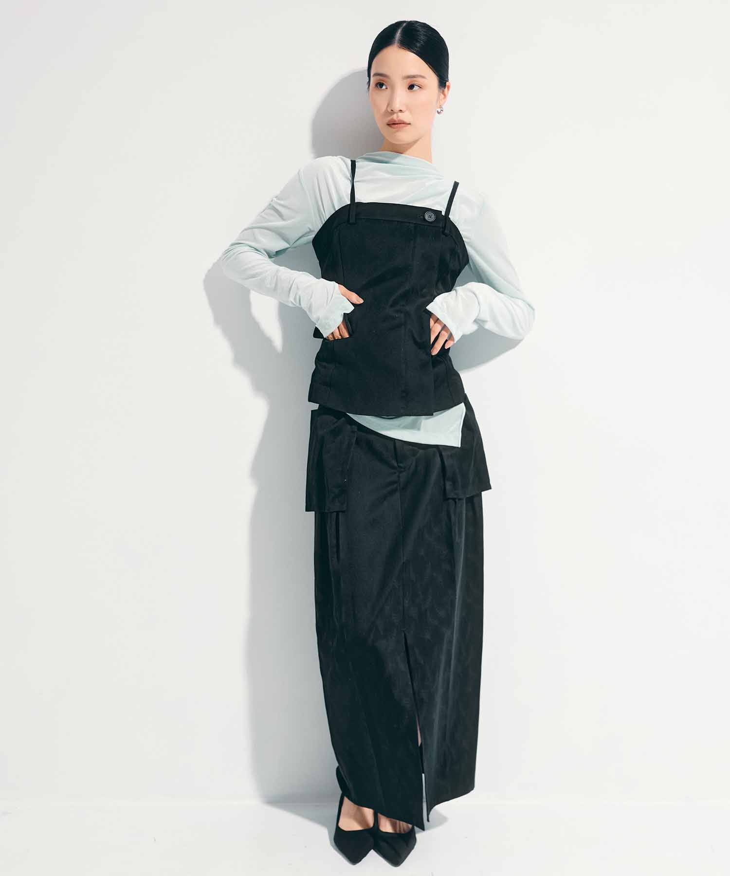 Leaf Jacquard Bustier STUDIOUS