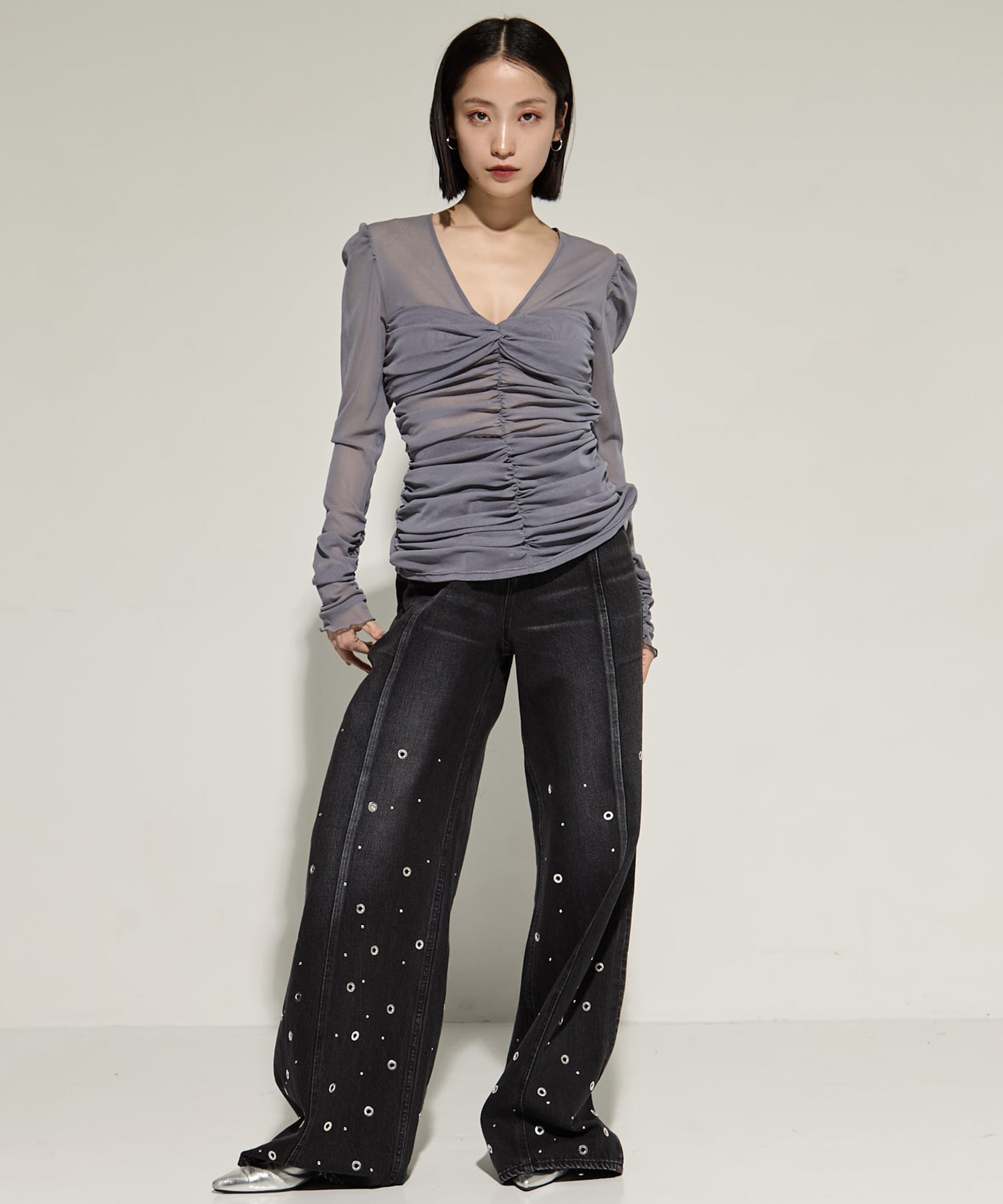 別注TULLE GATHERED TOP FETICO