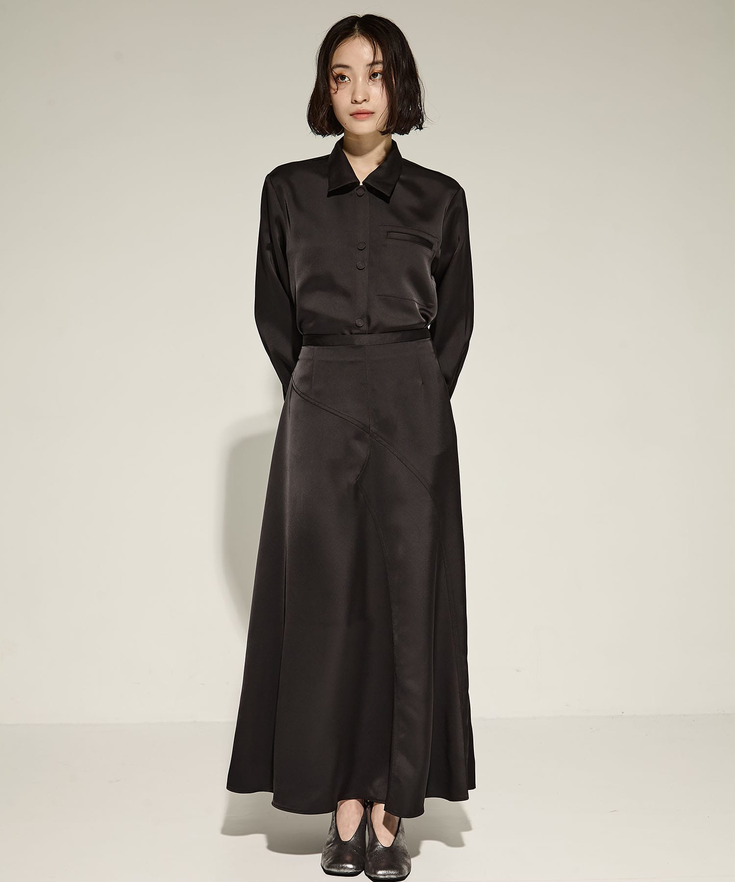 Stretch Satin Skirt STUDIOUS