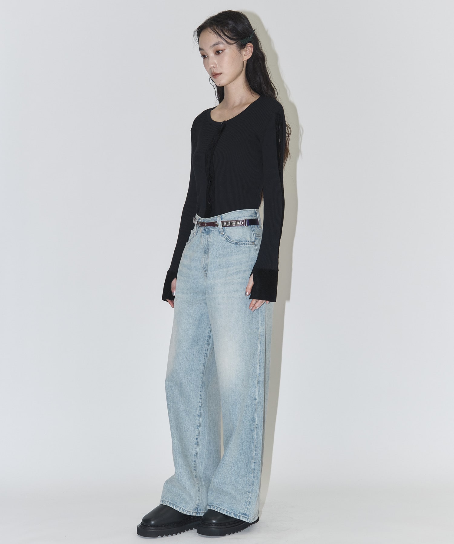 Concho leather belt TOGA
