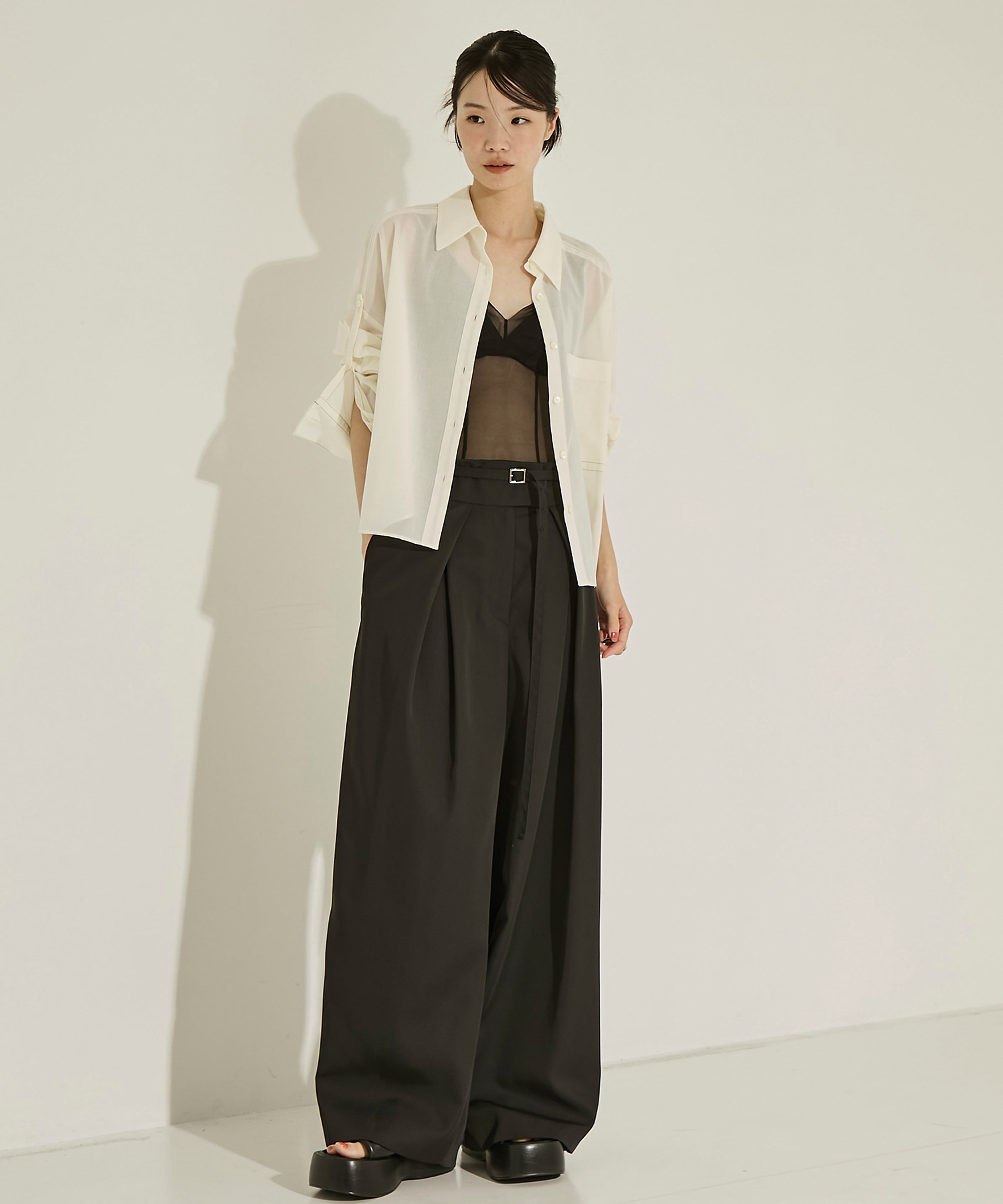 Matte Sheer Over Shirt STUDIOUS
