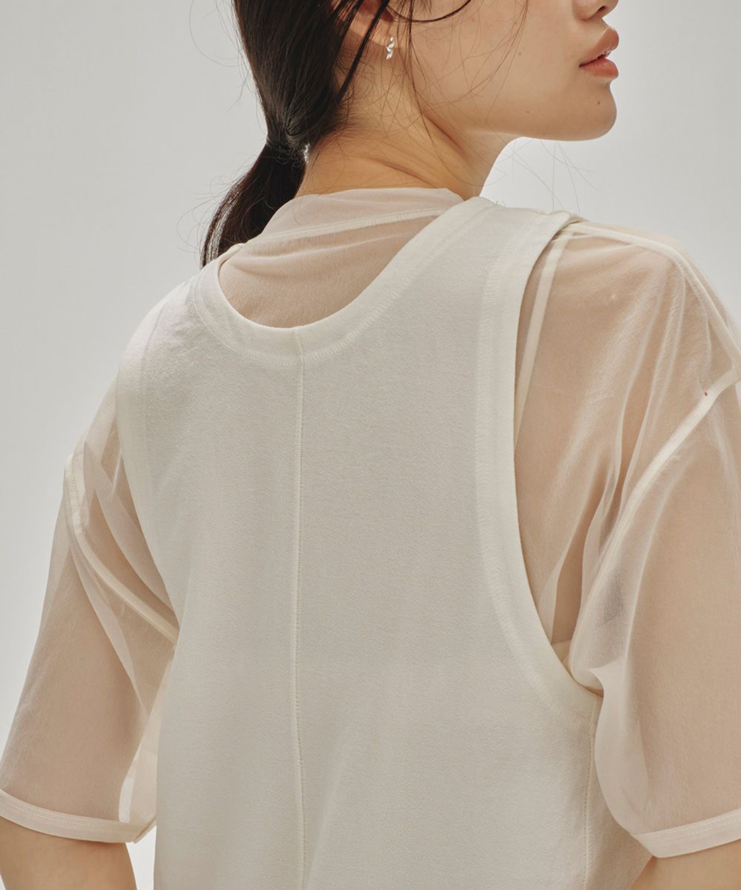 Halfsleeve Sheer T-shirts TODAYFUL
