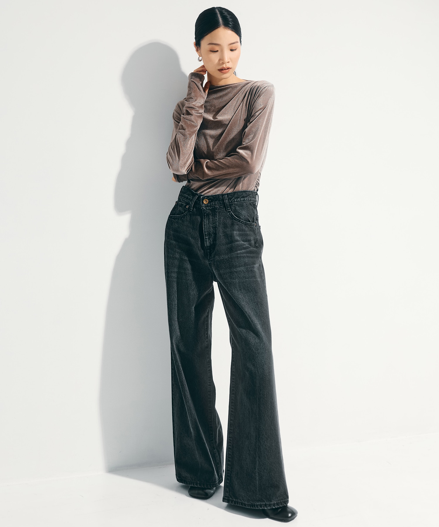 Semi Flare Dyed Jeans STUDIOUS