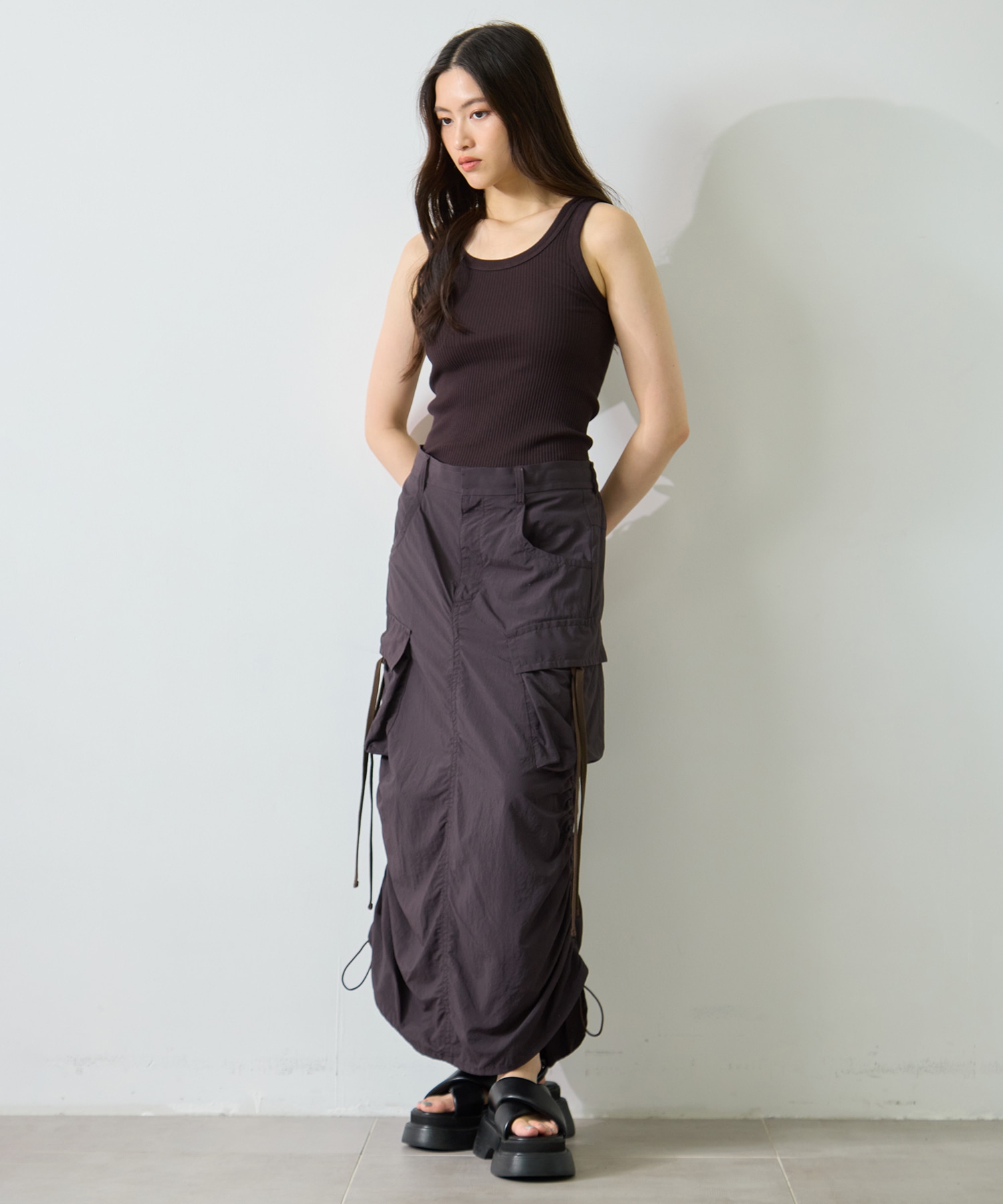 Drawstring Cargo Skirt STUDIOUS