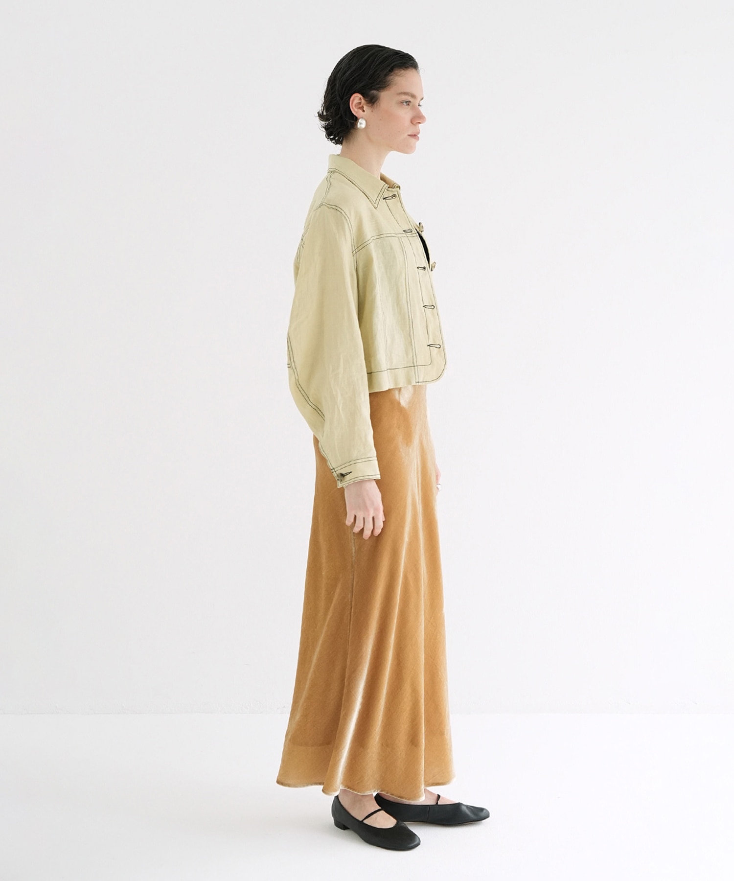LINEN SHIRT JACKET CLANE