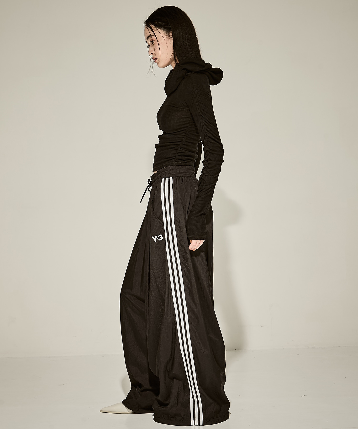 Y3-S25-0000-165/W 3S NYL PNT/BLACK Y-3