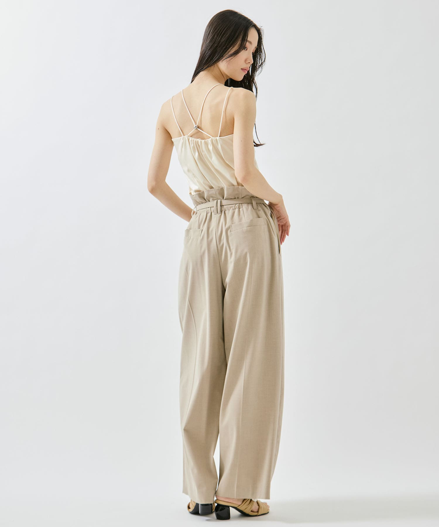 Belted High Waist Trousers STUDIOUS