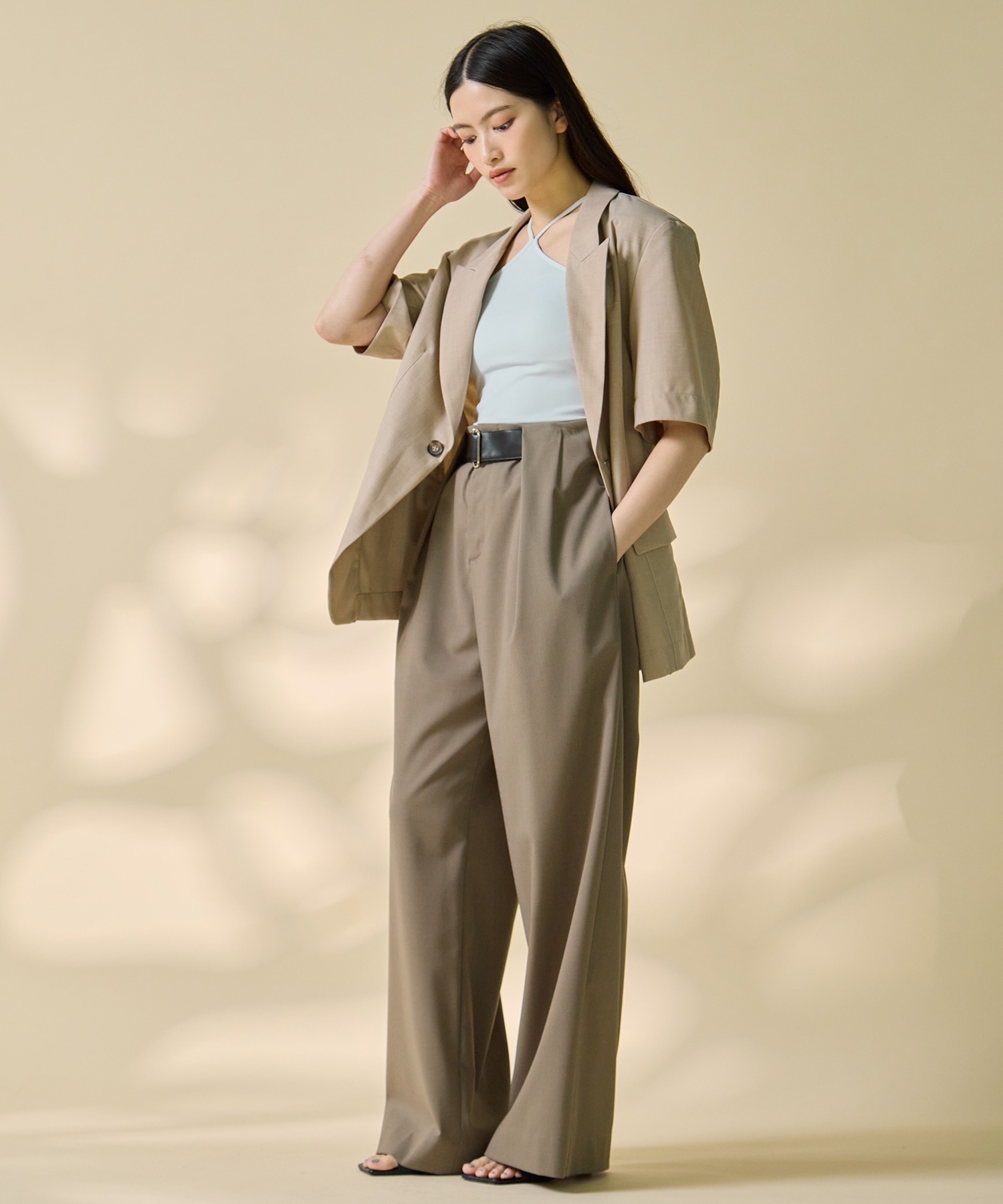 Half Sleeve Summer Wool Jacket STUDIOUS