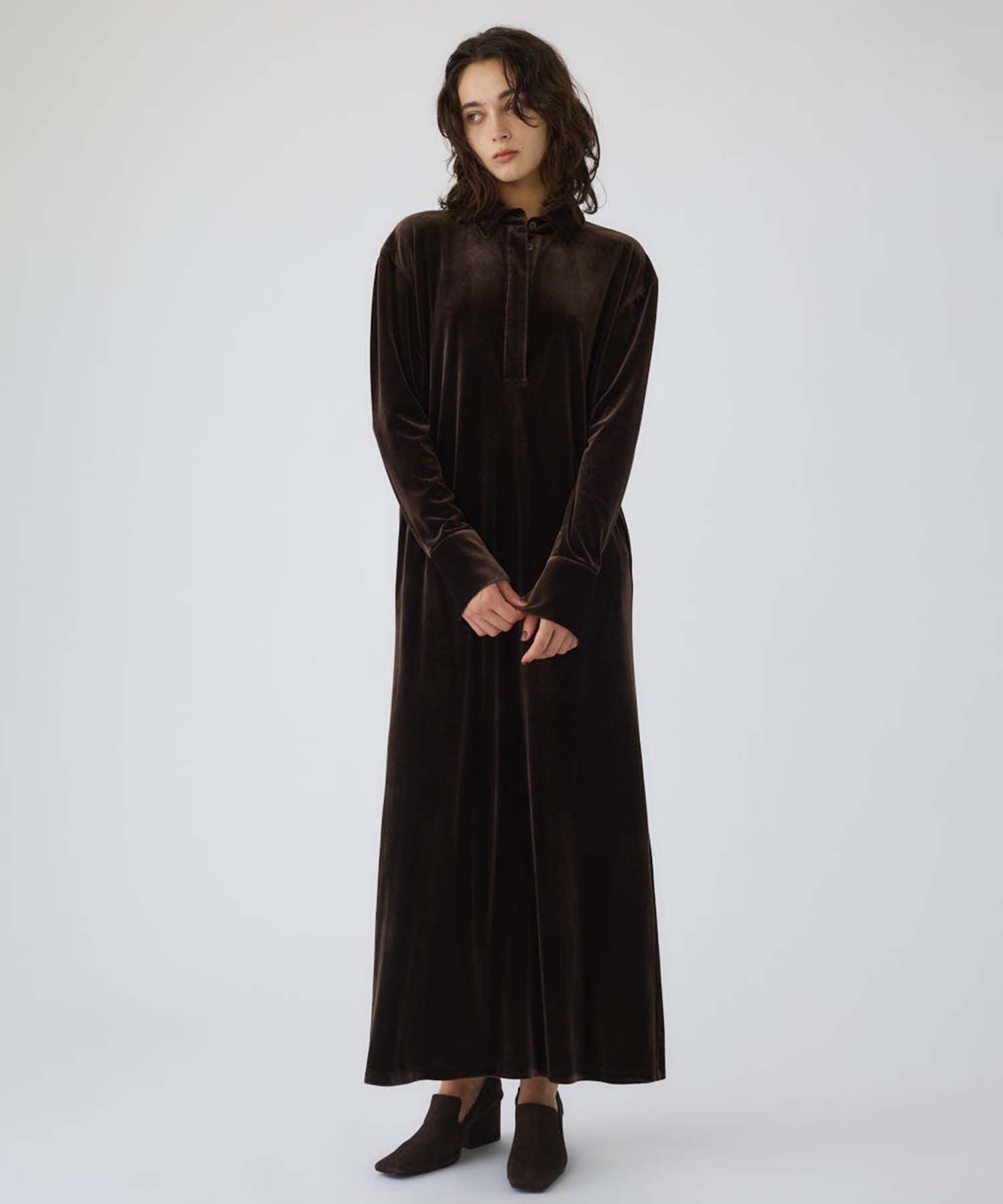 Velour shirt dress RIM.ARK