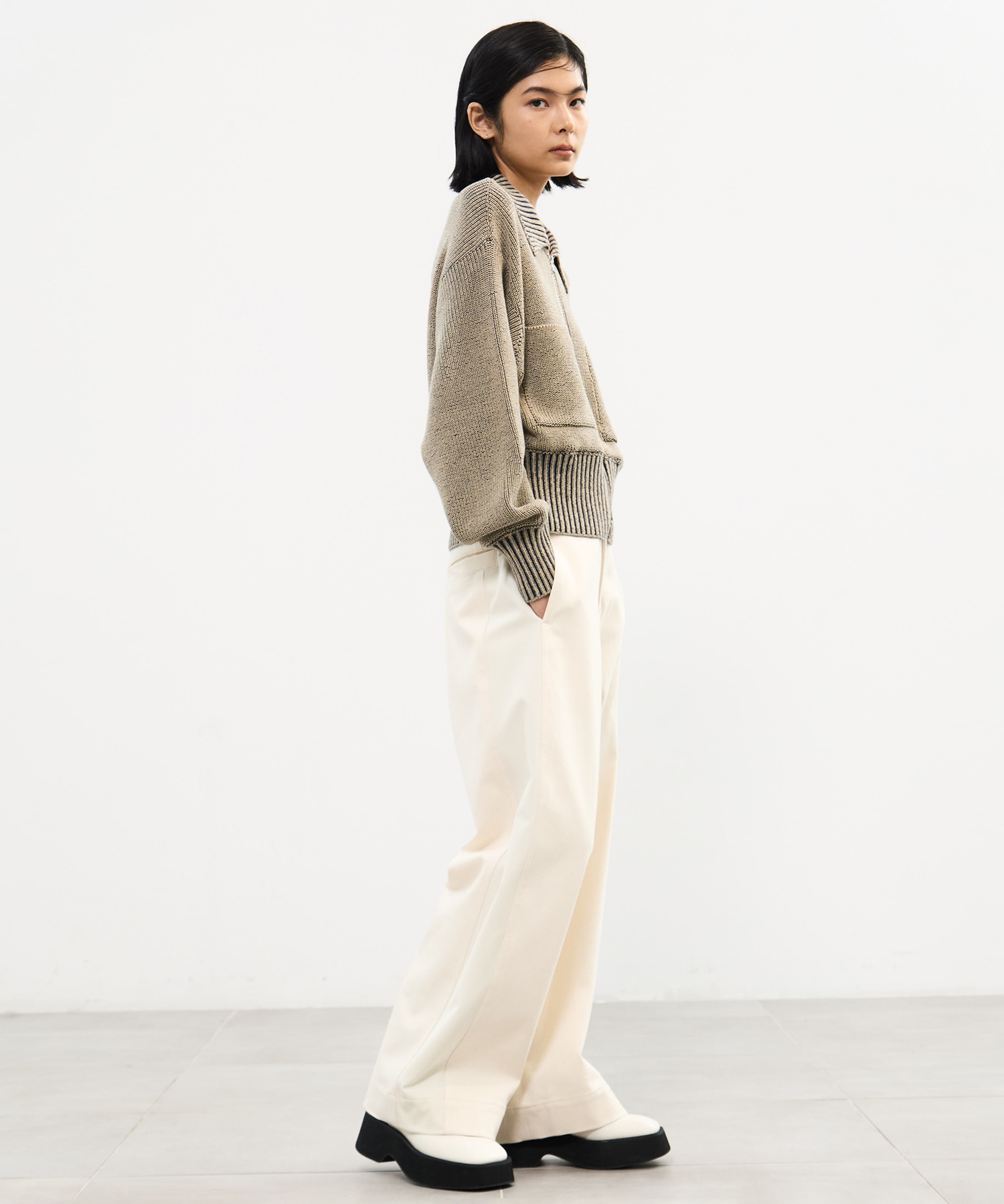 別注 ZIP CROPPED TOPS WRAPINKNOT