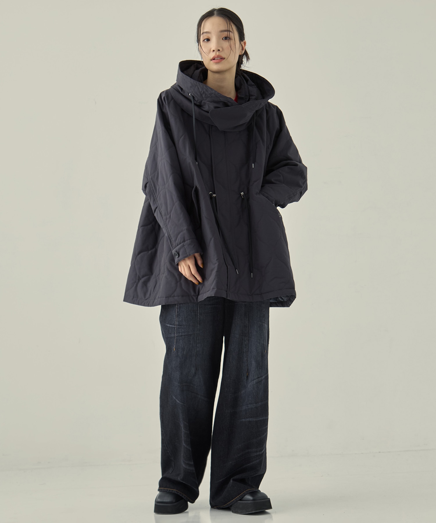 リサイクル60/40クロスキルティング モッズコート VACHEMENT