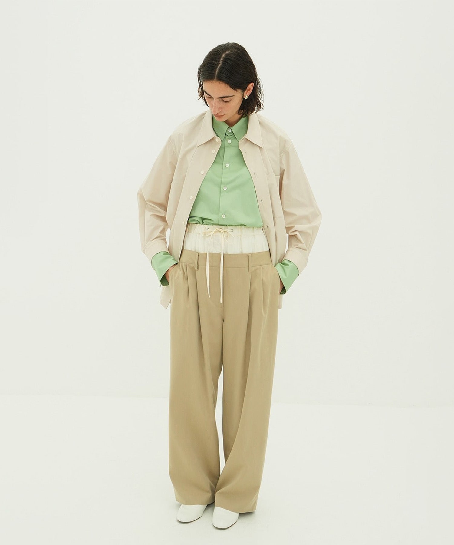 TWO TONE LAYERED SHIRTS CLANE